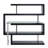 Buck II Clear Glass, Chrome High Gloss Finish Writing Desk With Spacious Shelves For Modern Workspaces-1252190415