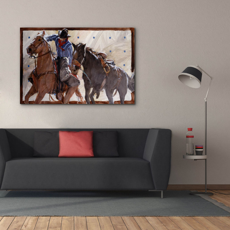 Sur toile, H 40 po x l 60 po x P 1,5 po