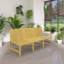 Chaise 72 po en polypropylène à trois places pour l'intérieur et l'extérieur-1946499600