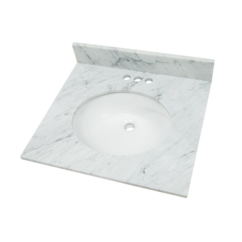 25'' Stone Single Bathroom Vanity Top with Sink