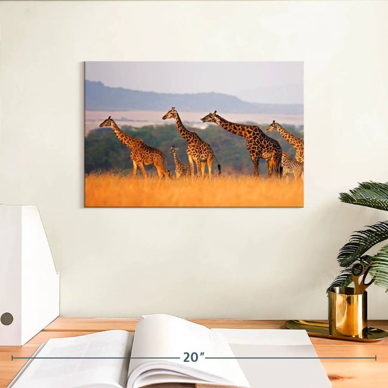 Crowle Giraffe Family Travel, H 8 po x l 12 po