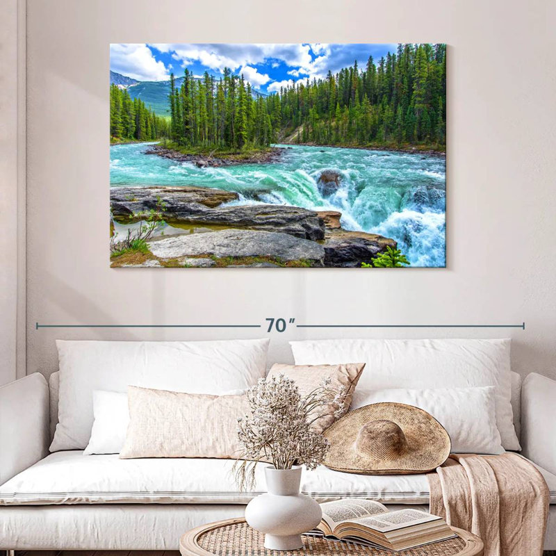 Alvord Sunwapta Falls, H 32 po x l 48 po