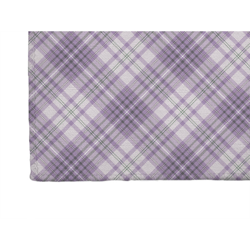 Tapis de cuisine Chinny Tartan, Rectangulaire 3 pi x 5 pi, Mauve