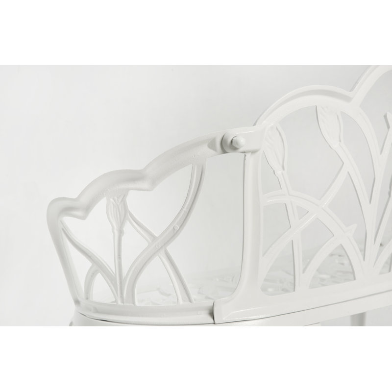 Banc de jardin Tulip, Blanc