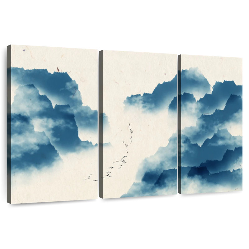 Avery Abstract Chinese Scenery, 32" H x 50" W