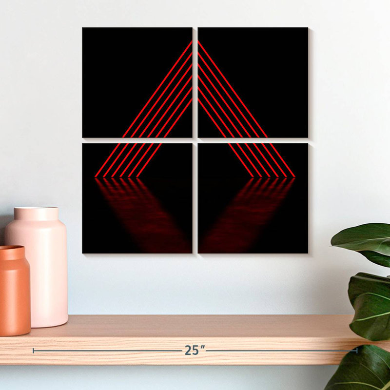 Geometric Pyramid Stack, 18" H x 18" W