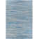 Radley Stripe Ocean Blue Champagne Indoor Outdoor Area Rug