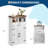 Farmhouse Black Storage Cabinet with Doors and Drawers, Freestanding Bathroom Cabinet-450464885