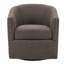 Fauteuil demi-tonneau pivotant rembourré