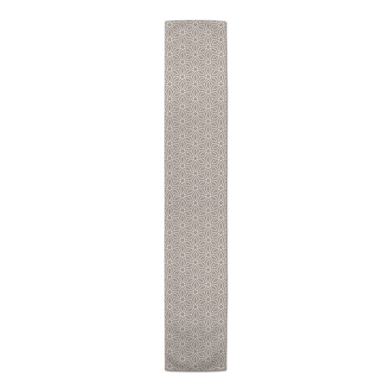 Chemin de table à motif de feuilles, L 72 po x l 16 po