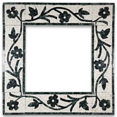 Carreau de mosaïque en marbre 4 po x 12 po