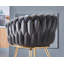 Abdurrahim Velvet Dining Chair - Ergonomic Tufted Back and Metal Legs - Button Back Armchair for Dining Room Living Room Restaurants-128617706-70052657
