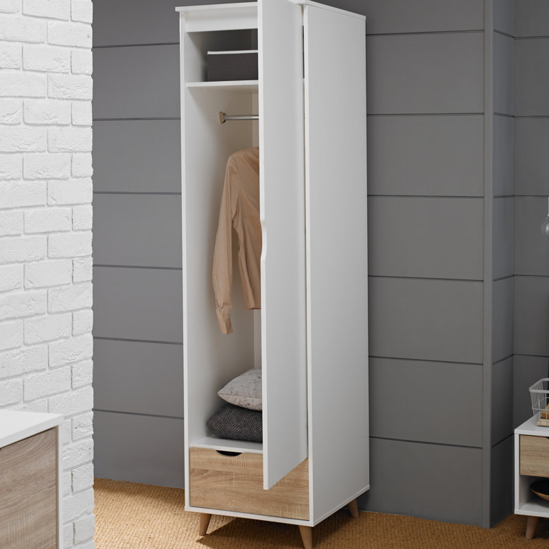 1 Door Manufactured Wood Wardrobe
