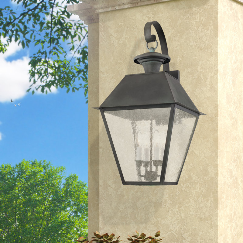 Lanterne murale d'extérieur 4 lumières Pineville, Anthracite