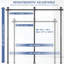 Cloison de séparation sans tringle de perçage pour séparer la pièce, séparateur de pièce 4-10Ft (H) 30-147 "(l), séparateur d'intimité pour plancher et plafond-1613317848