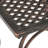2Pcs Cast Aluminum Patio Tables - Kd 18" H X W Antique Square Tabletop With Curly Legs And Woven For Backyard Garden Outdoor Of 2 Weathered Copper Finish