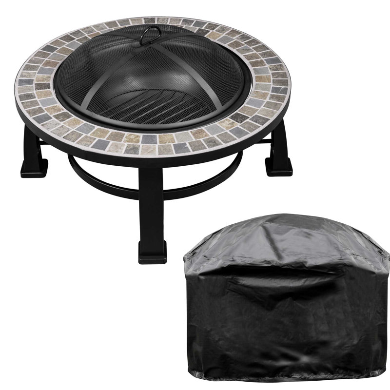 Morefield Round Steel Wood Burning Smokeless Fire Pit