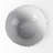 13" White Ceramic Torn Edge Round Centerpiece Bowl
