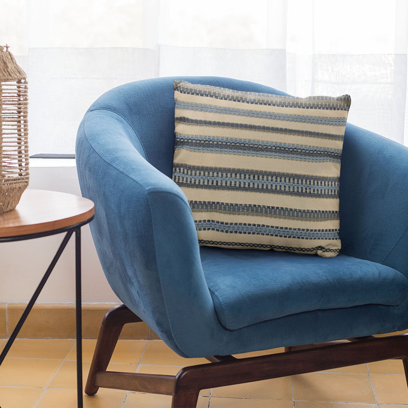 Lanes Striped Reversible Throw Pillow, 18" x 18"