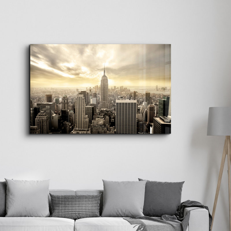 Elegant Tempered Glass Wall Art Painting, 18.1 x 28.3 inches | 100% Tempered Glass, Thickness: 0.16 inches | UV Printed for Vibrant Colors & Durability | Perfect for Home Decor & Modern Aesthetics