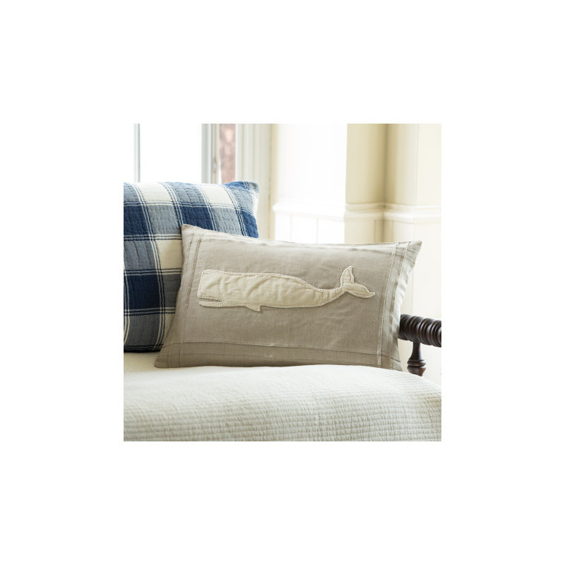 Linen Lumbar Throw Pillow, Natural