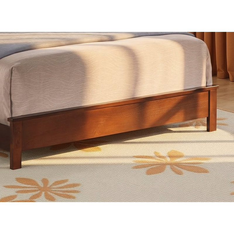 Ensemble de lit double en similicuir Imatra Cherry, Double, Cerisier