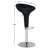 Zeba Swivel Adjustable Height Counter Stool with Metal Frame-16215547