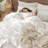 MooMee Lightweight Duvet Cover Set with Zipper Closure 8 Ties 100% Washed Cotton Linen Like Textured Soft Breathable All-Season-111275637-109236630