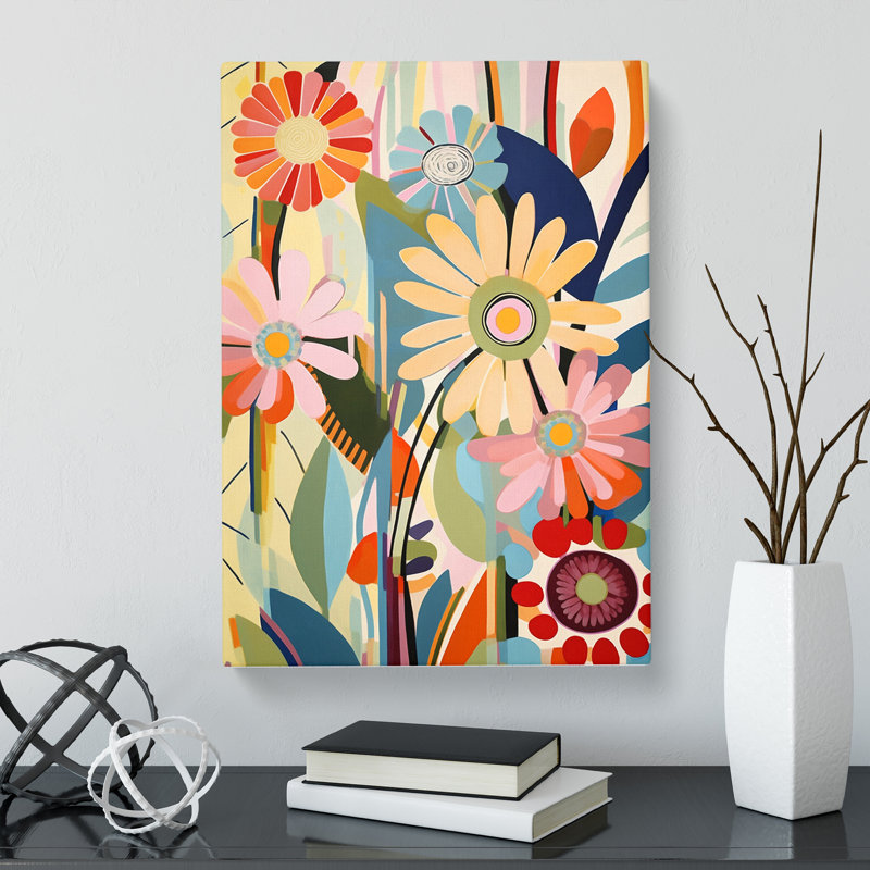 Unique Flowers Vol.2 - Wrapped Canvas, 76cm H x 50cm W x 3cm D