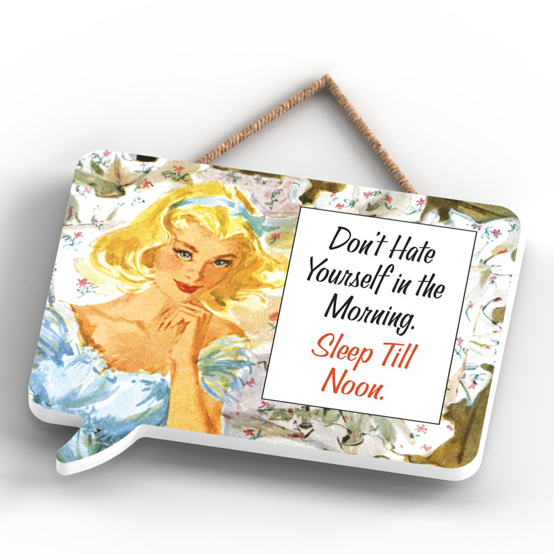 Pinup Dont Hate Yourself - Print on MDF