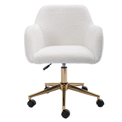 Murtha Artificial Alpaca Wool Task Chair