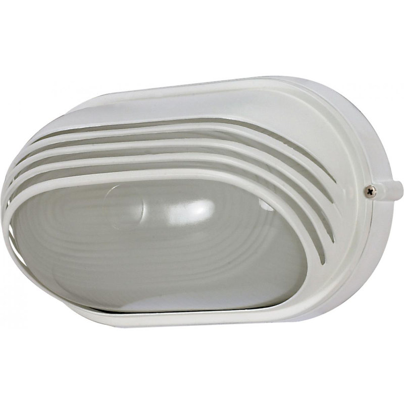 Luminaire d'extérieur à ampoule Ayesha 1, Incandescent, Blanc semi-brillant