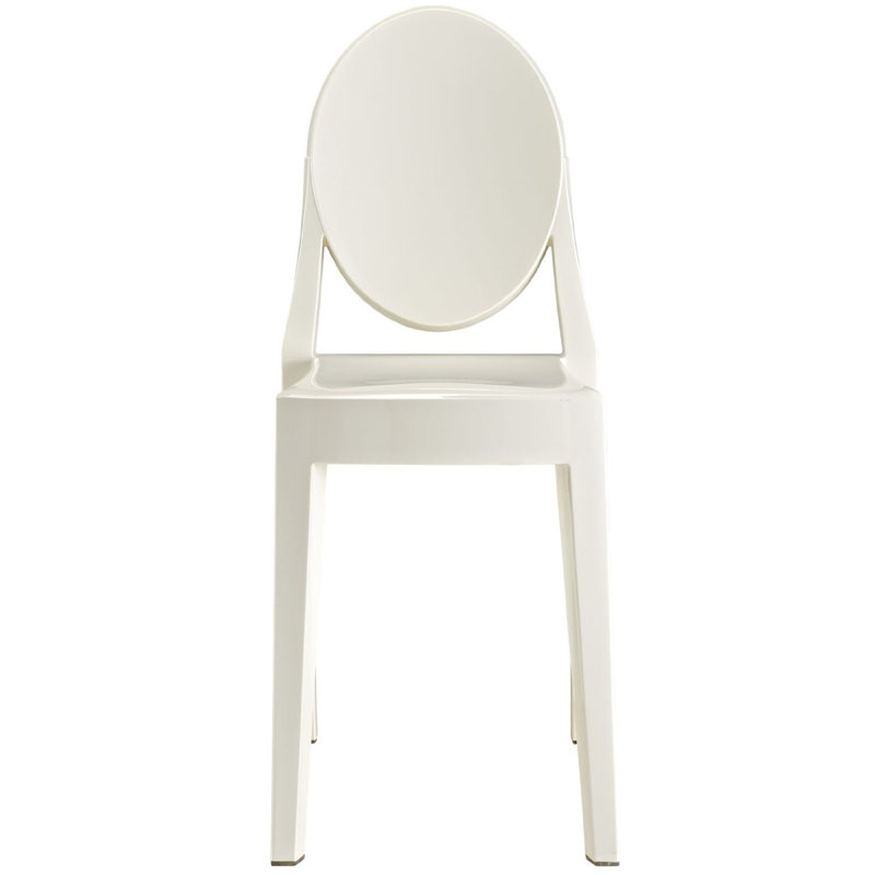 Fauteuils empilables en acrylique Modway Casper, Blanc, 2