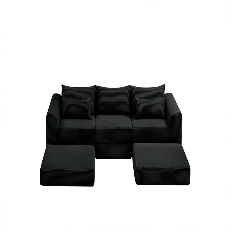 Modular Sectional Sofa (Black)