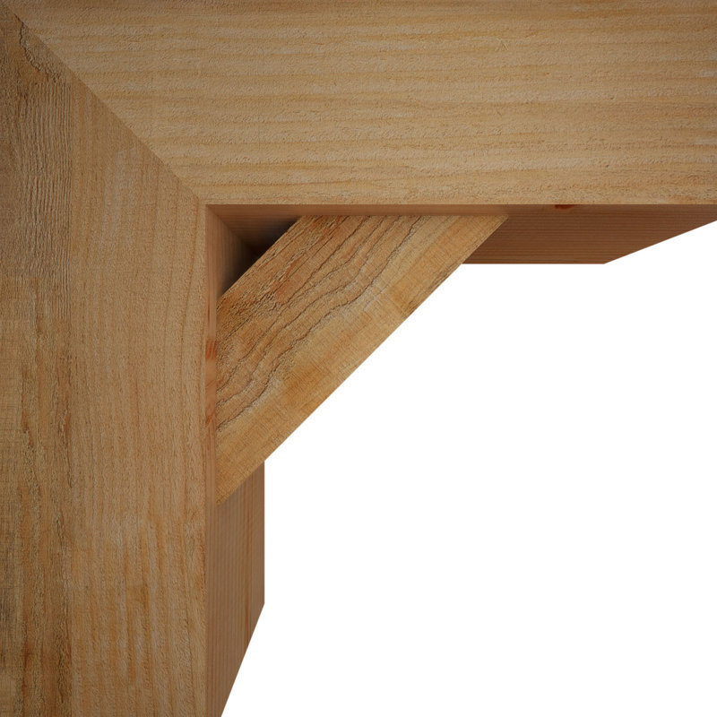 Support de bloc traditionnel avec entretoise décalée, 20 po x 20 po, Sapin Douglas de l 8 po (scié brut)