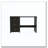 Ventura 3-Drawer Writing Desk Black Wengue