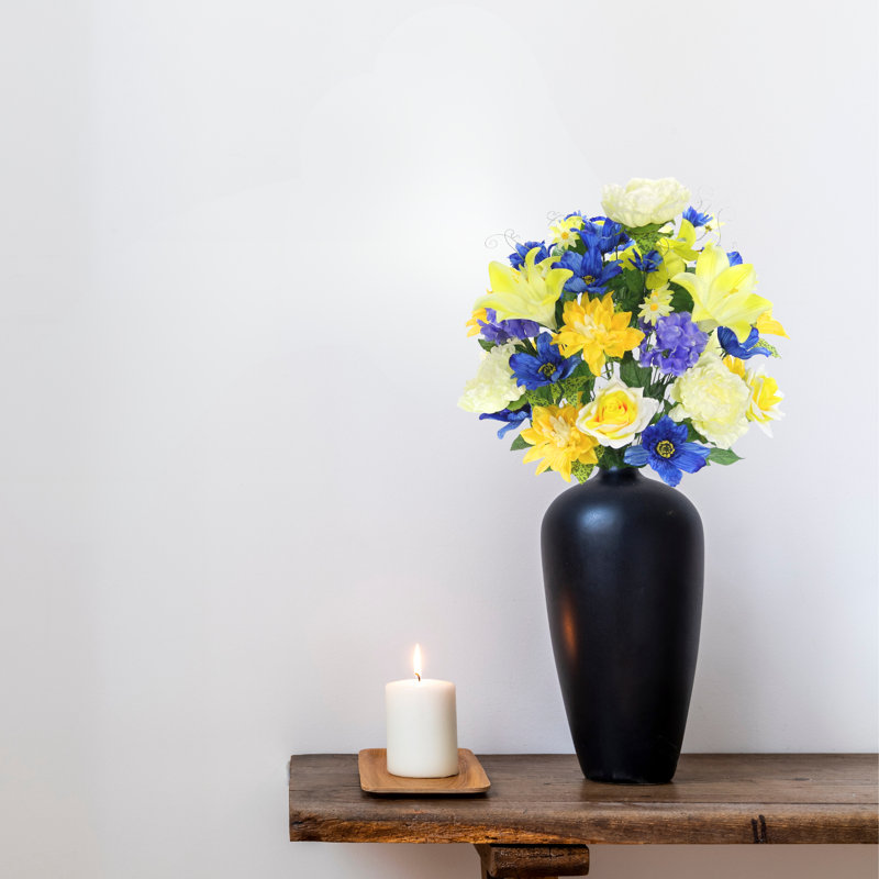 Plaque de remplissage artificiel mixte 36, Jaune / Bleu / Crème