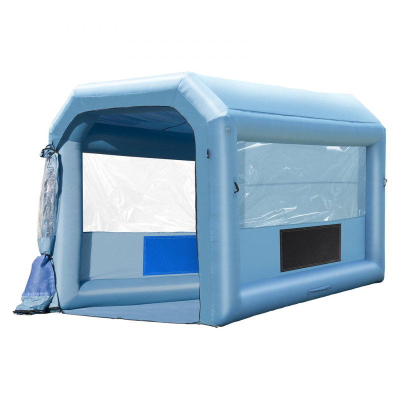 Inflatable Paint Booth, Inflatable Spray Booth, with 750W Powerful Blowers and Air Filter System, Portable Car Paint Booth for Large Truck, Large Van, Large Machinery