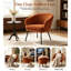 Fauteuil demi-tonneau gris en velours côtelé avec pieds en métal noir, fauteuil d'appoint capitonné Modern Channel avec rembourrage en mousse dense, fauteuil simple confortable pour le bureau de la chambre à coucher du salon-1895059294
