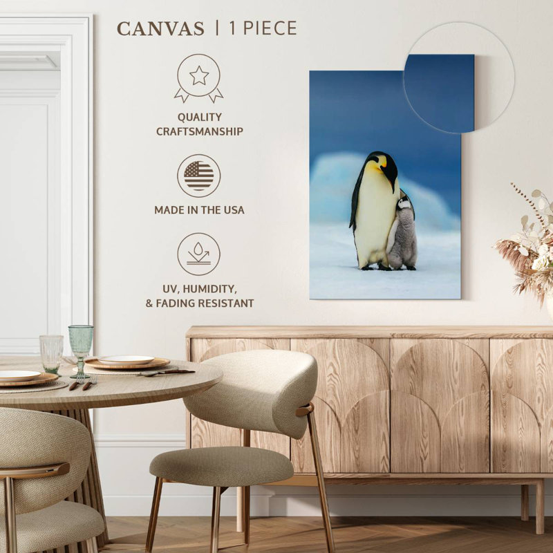 Brampt Loving Mother Penguin, 48" H x 32" W