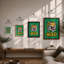 Wild Tiger Energy Modern - Framed Print-203746241-203746271