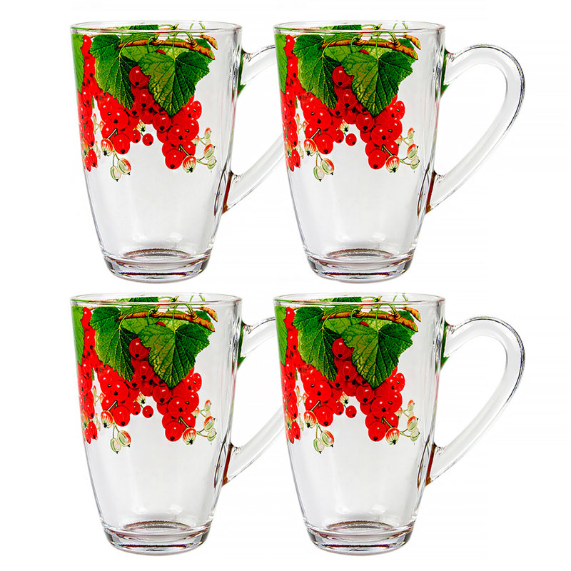 Grande tasse en verre à groseille rouge 11,1 oz liq. (330 ml)