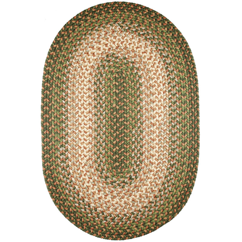 Tapis géométrique tressé à la main Deserie, Ovale 2 pi x 3 pi