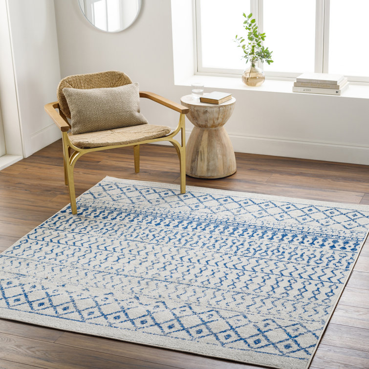 Bernhard Global Blue/Ivory Area Rug