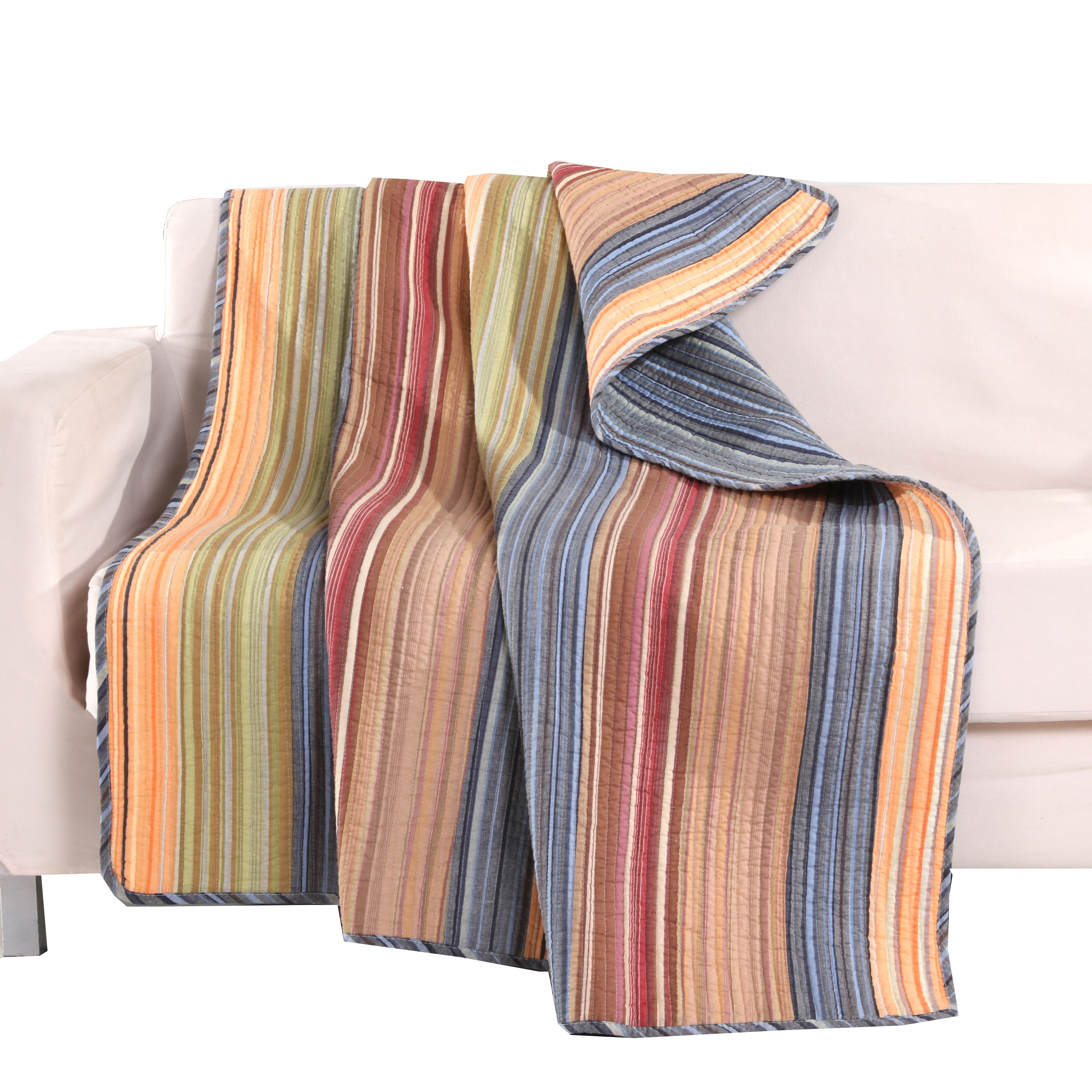Greenland Home Fashions Katy Quilted 100% Cotton Throw