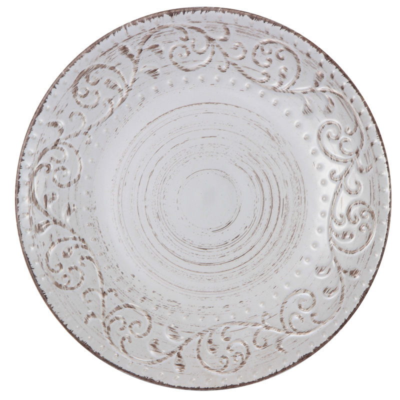 Irizarry Rustic Flare 11" Dinner Plate, Antique White