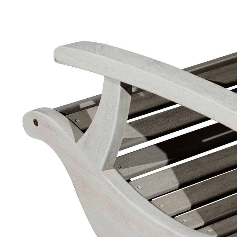 Chaise en bois d'eucalyptus gris Driftwood - pourrie, élégante pour la plantation de sièges de jardin en couleur élégante, extérieure