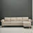 106" Wide L-Shaped Reversible Sectional Sofa-1885077999