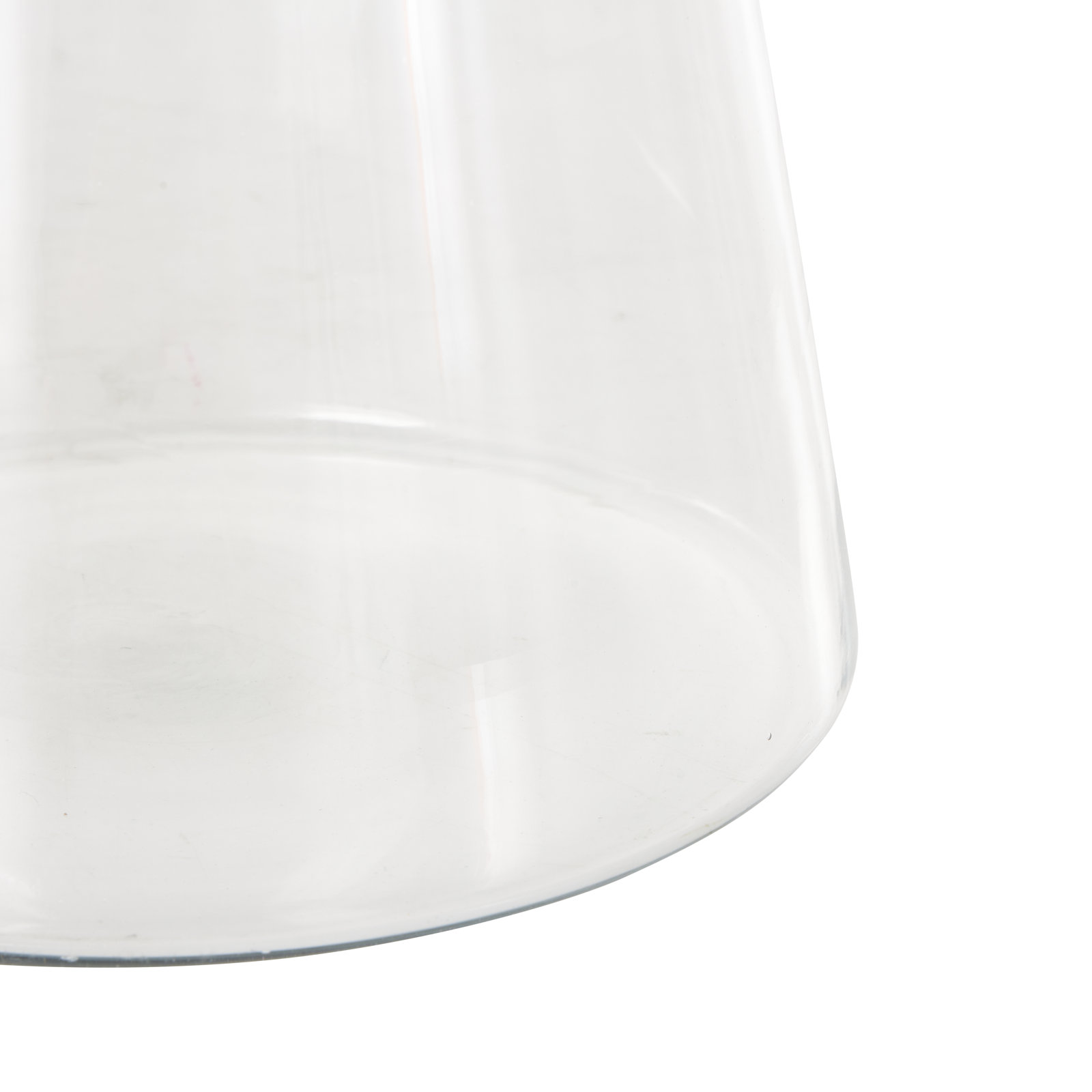 Cole And Grey Glass Cone Shaped Vase, 12.65"H x 9.9"W x 9.9"D
