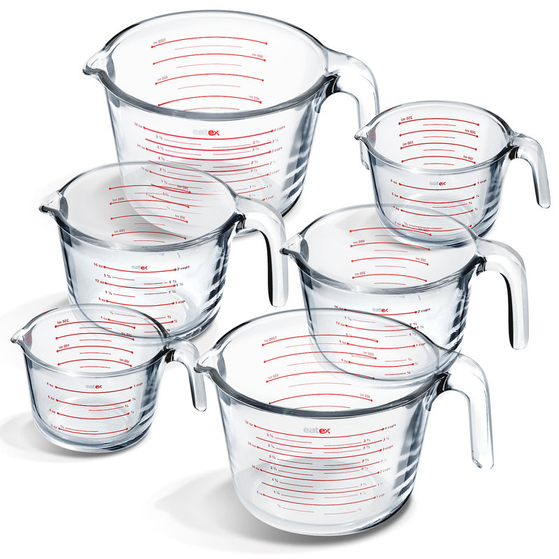 Eatex Borosilicate Glass Measuring Cup Set